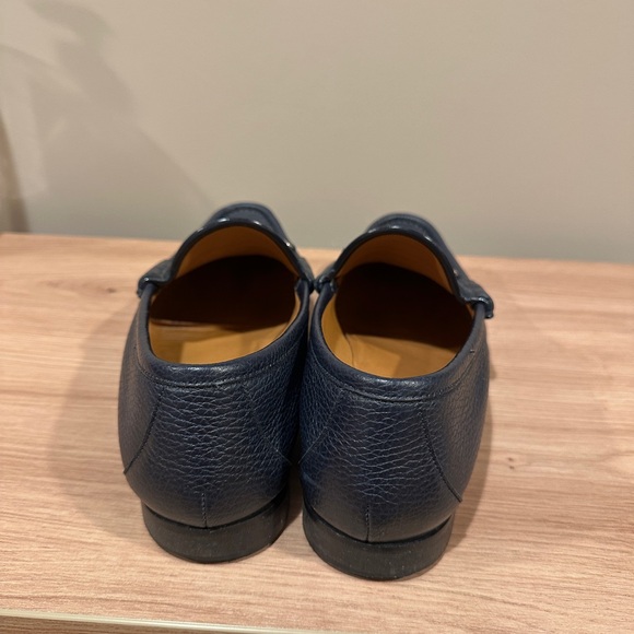Gucci Horsebit Loafers Navy Pebbled Leather Men’s Size 8.5 /US 9 Made in Italy main image 5